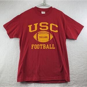 Vintage USC Trojans Shirt Mens Large TCX Apparel 90s NCAA Short Sleeve